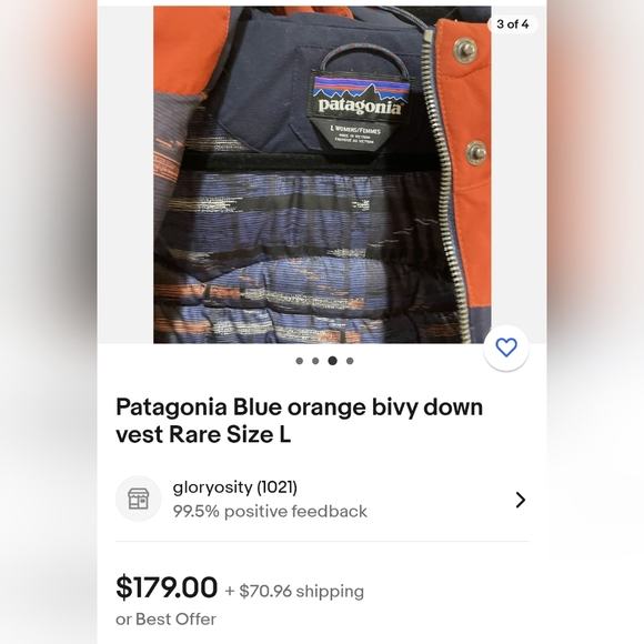 Patagonia NWOT. Unused . very Rare and Rarest Size. - Picture 9 of 10
